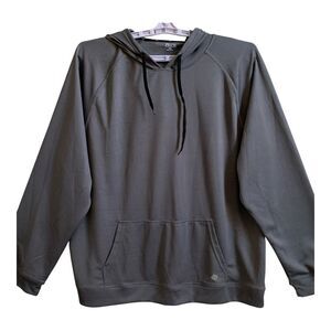 Zelos Men's XXL Performance Hoodie Gray Long Sleeve Soft Mesh Casual Workout